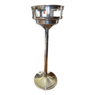 Vintage champagne bucket holder in silver metal