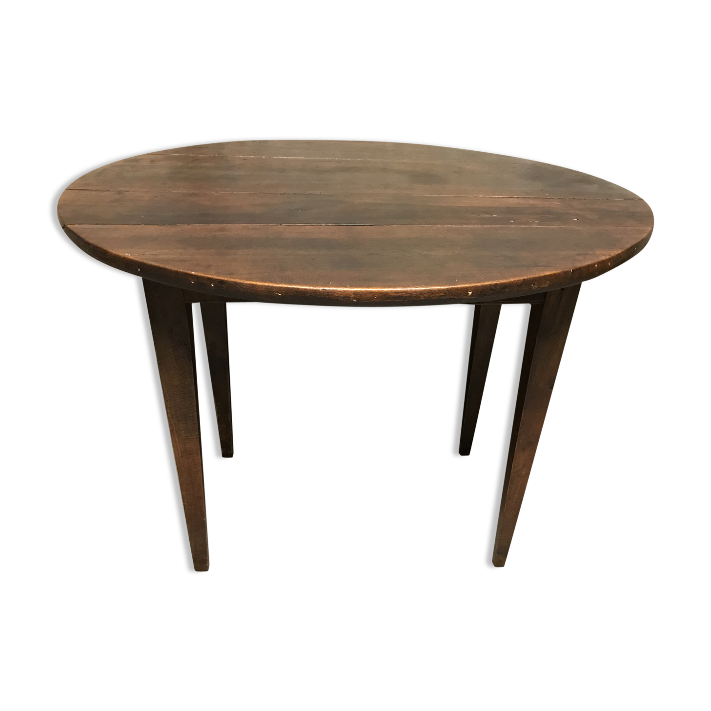 Oval antique oak farm table