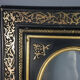 Napoleon III black and gold laqué frame, oval view 46x40 cm