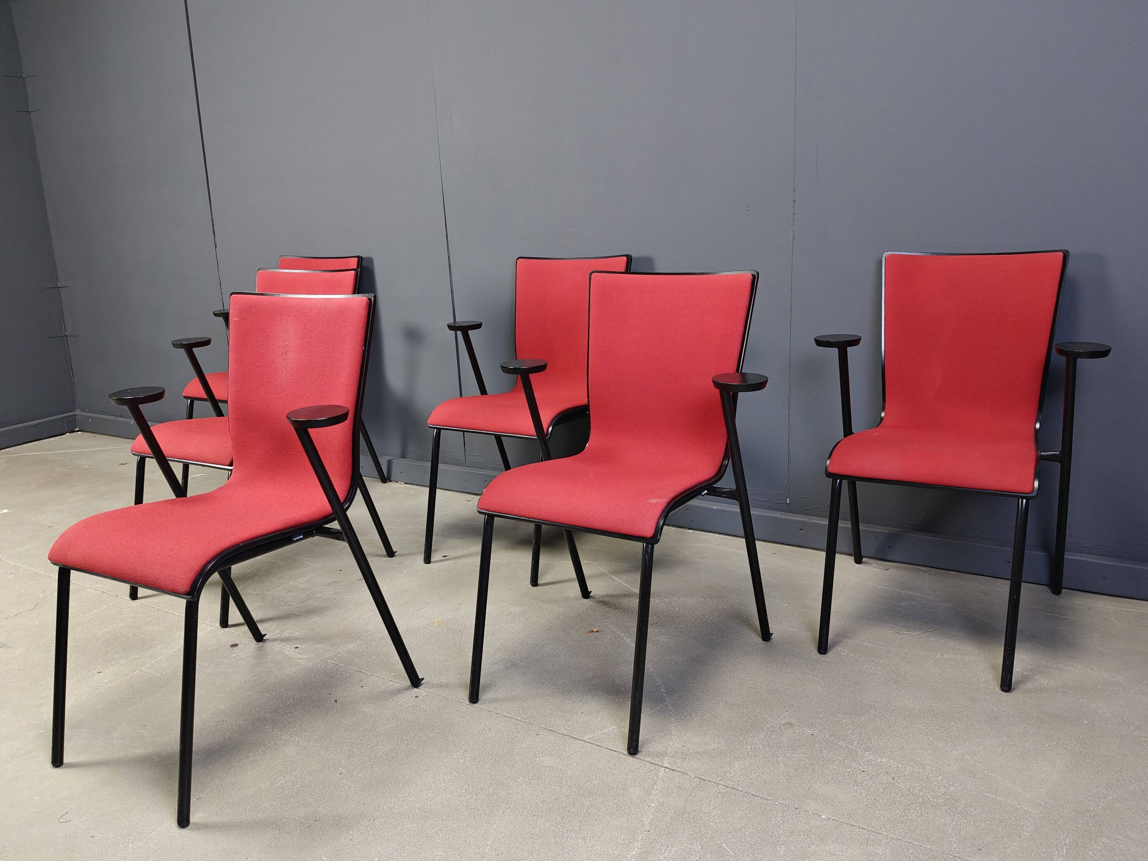 Vintage Occhio chairs by Roel Vandebeek for Drisag, 2000s - set of 6