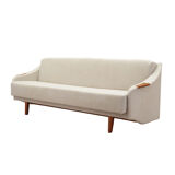 Beige sofa bed, Danish design, 1970s, manufacture: Denmark