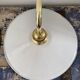 Pair of vintage wall lamps in enamelled sheet metal electrified to nine