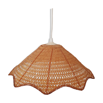 Suspension fleur en osier, 1970