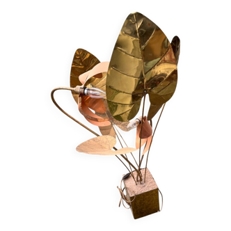 Copper floor lamp