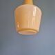 Scandinavian honey-colored opaline pendant light, 1960s