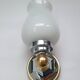 Pair of vintage bathroom gold and silver wall lights