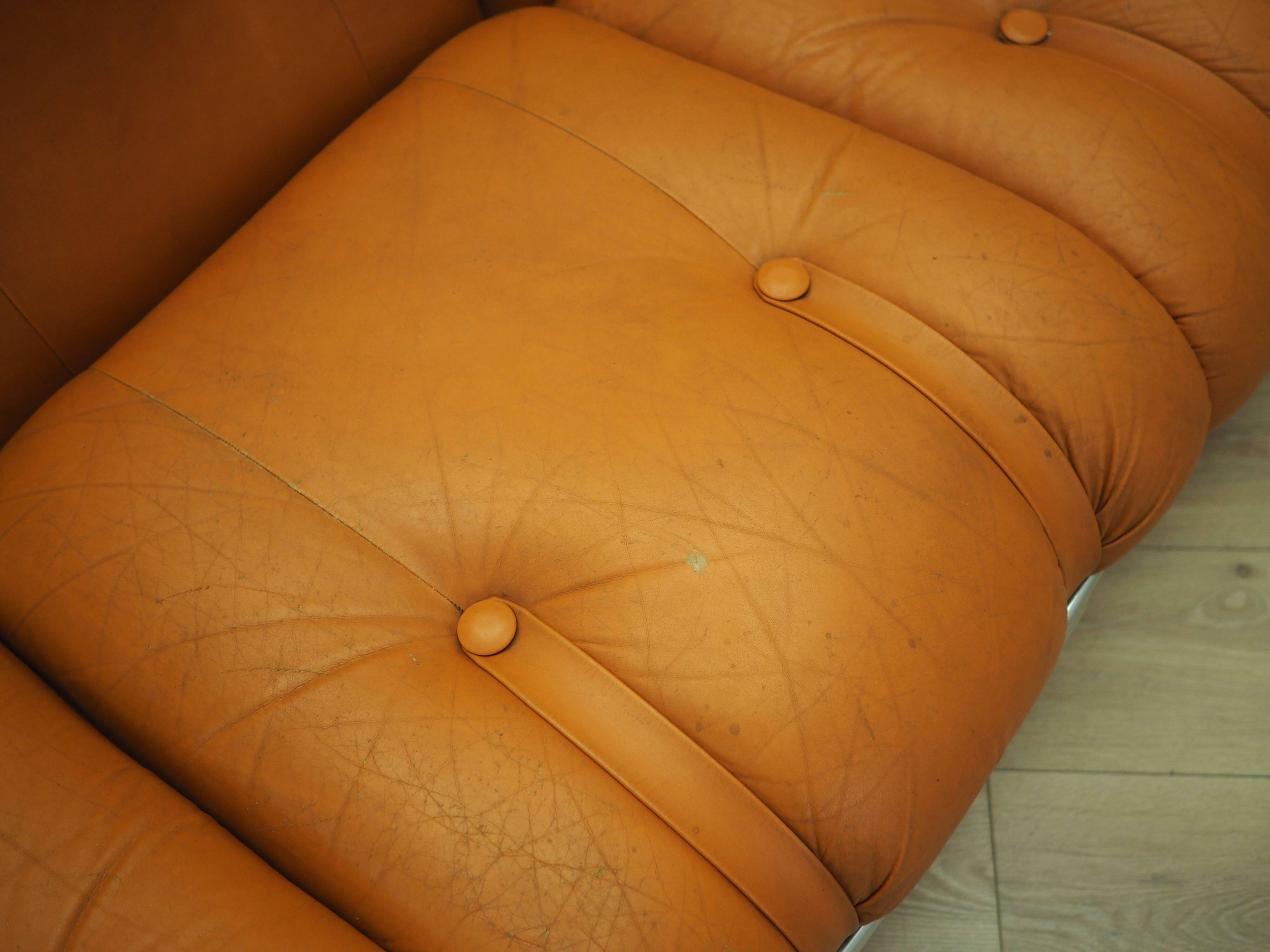 Orange sofa, Space Age design, 1960s, production: Italy