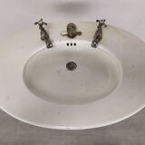 Porcelain sink washbasin on foot