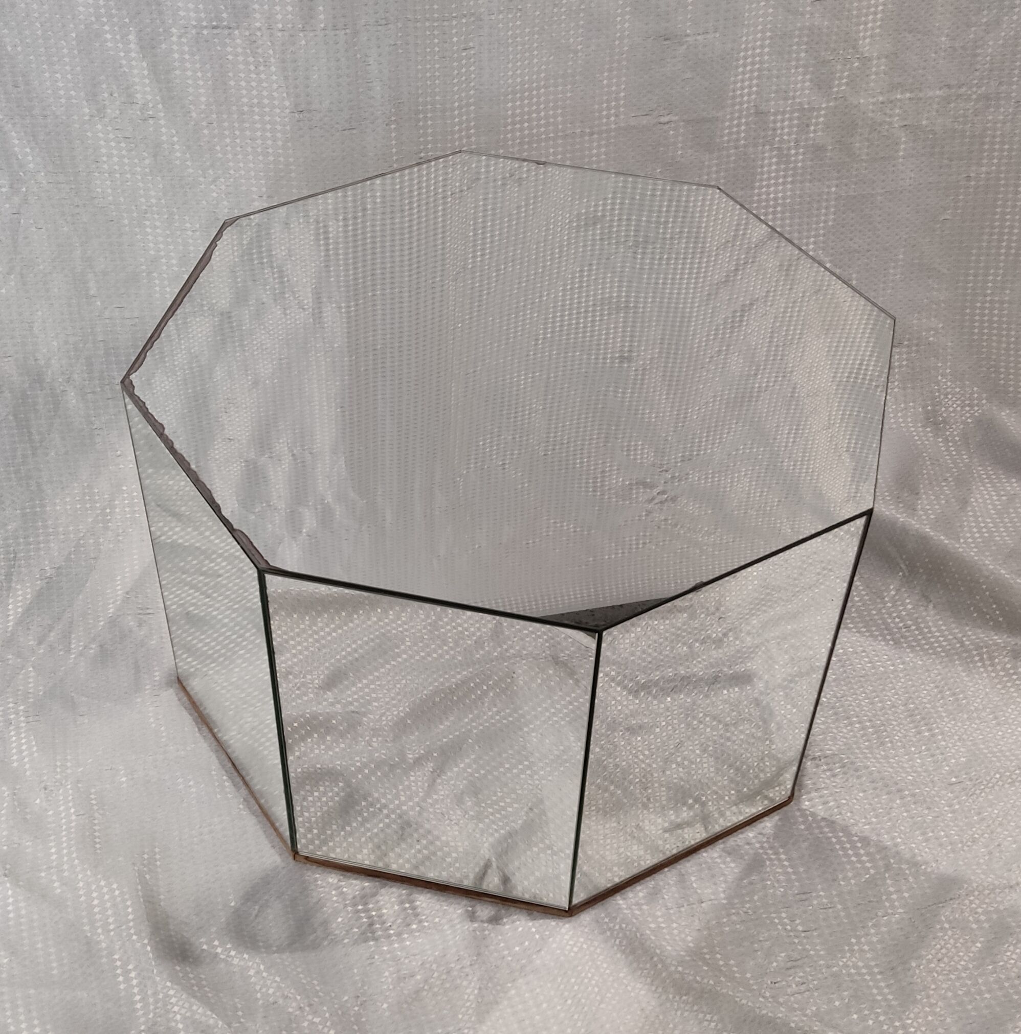 Coffee table mirror effect seventies