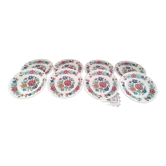 Lot de 8 assiettes plates Sarreguemines modèle Vence