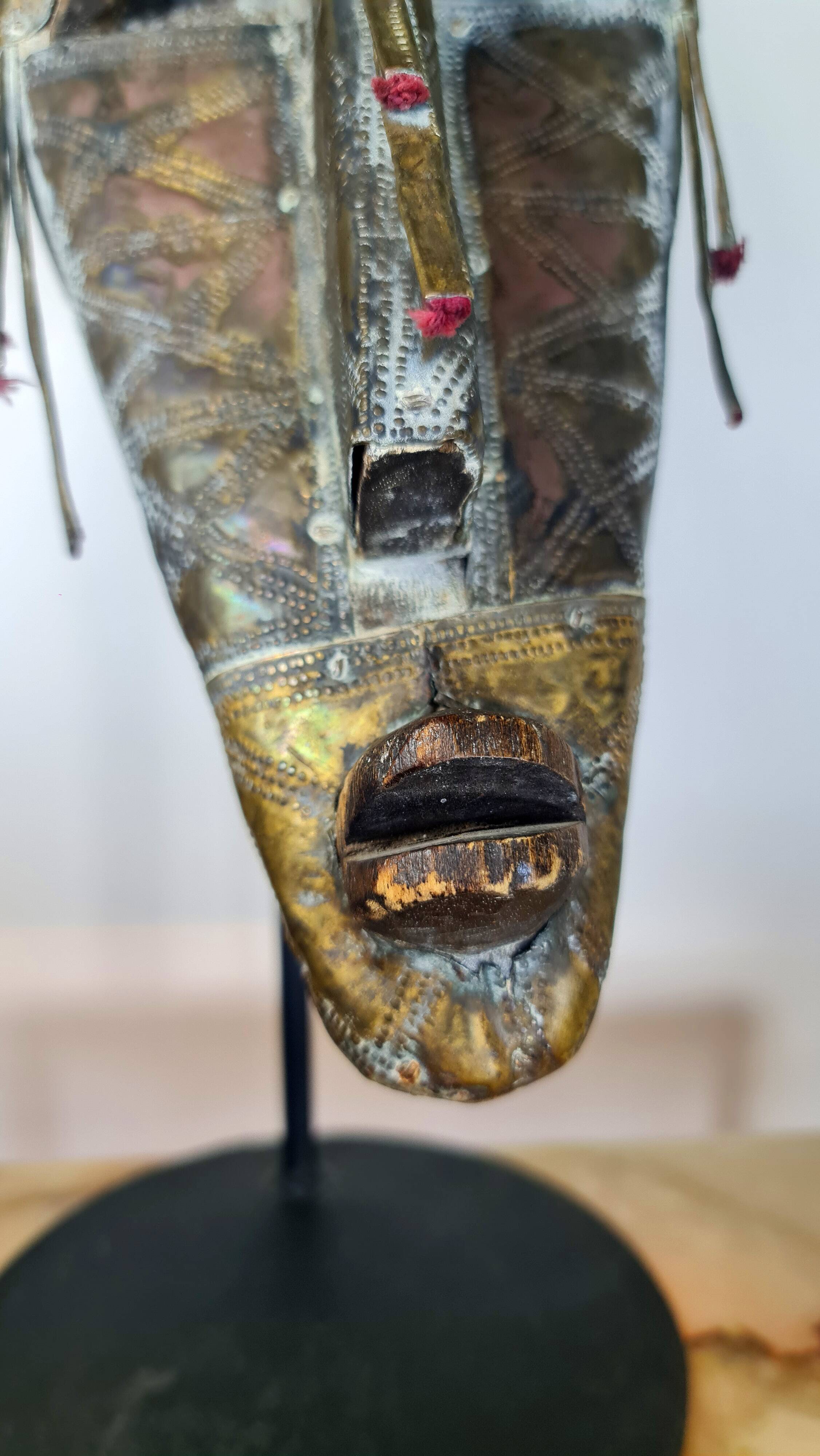 African bambara mask (mali), sold without base