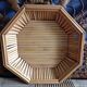 Octagonal bamboo basket