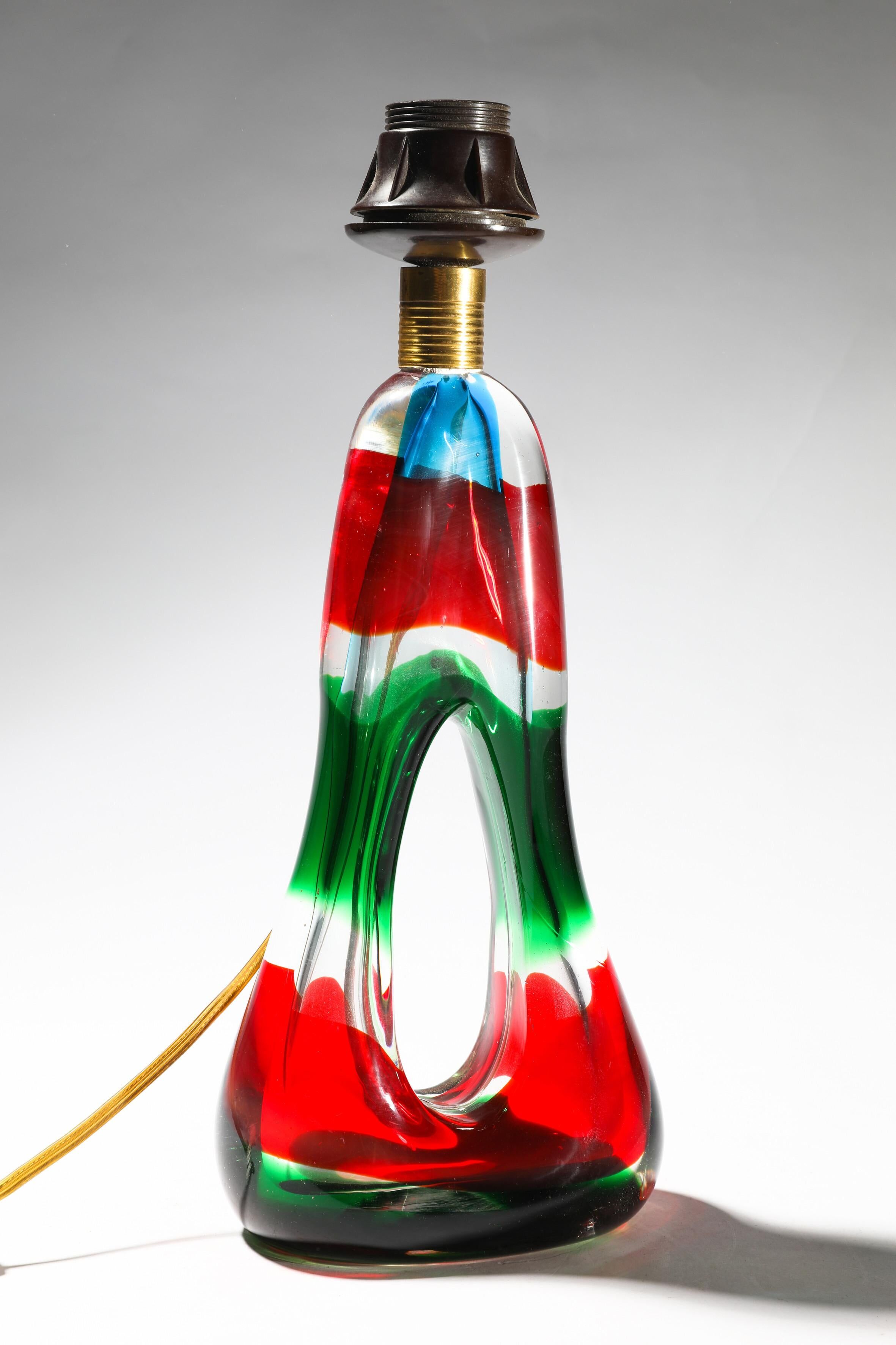 Desk lamp Fulvio Bianconi, Murano, Italy, 1960