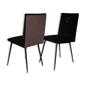 Chaises en velours