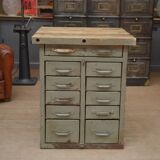 1950s Military Metal Drawer Cabinet