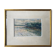 Painting "Tree Riverside Landscape" Watercolor signed dated 1949