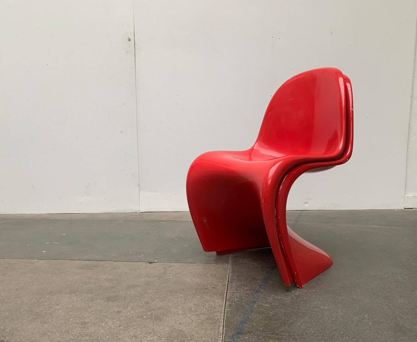 Set of mid-century Panton chairs by Verner Panton for Vitra Herman Miller.