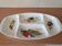 Vintage divided ceramic appetizer plate.