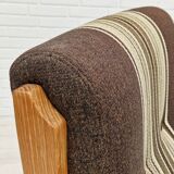 1970s, Danish design, oak wood armchair in furniture wool.
