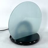 Mid-Century Gong table lamp in marble and glass by Bruno Gecchelin for Skipper. Italy 1981