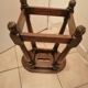 Antique rustic wooden stool