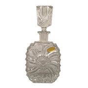 Real lead crystal foreign, small molded glass carafe and stopper
