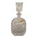 Real lead crystal foreign, small molded glass carafe and stopper
