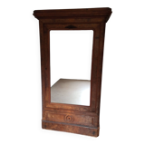 Old one-door wardrobe with mirror