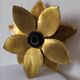 Brass flower wall light
