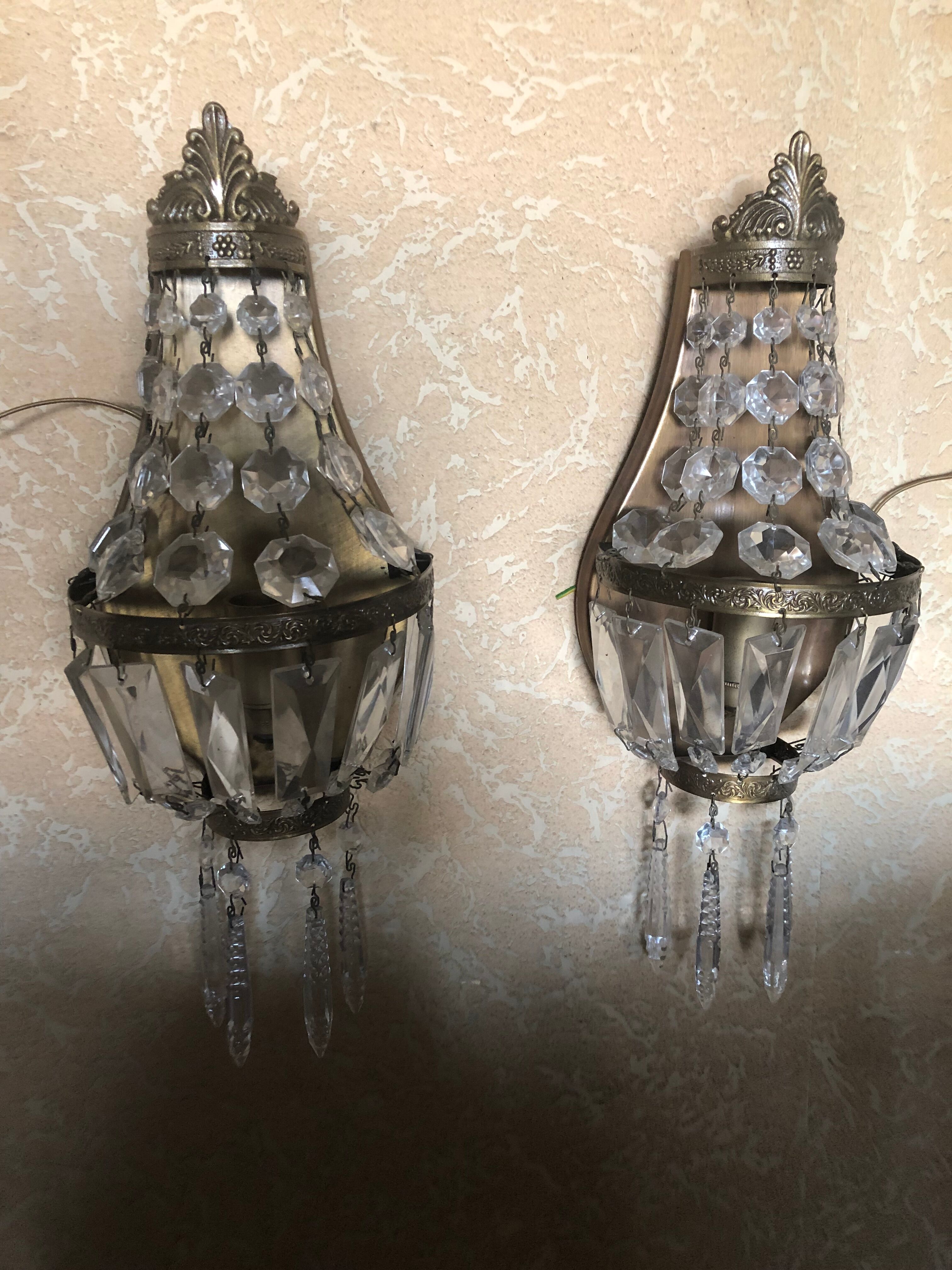 Pair of wall lamps