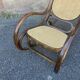 Rocking-chair vintage curved wood