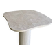 Travertine dining table