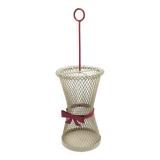 Bow tie umbrella stand in the style of Mathieu Matégot, mid-century, metal, France, 1950s.