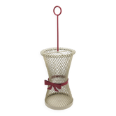 Bow tie umbrella stand in the style of Mathieu Matégot, mid-century, metal, France, 1950s.