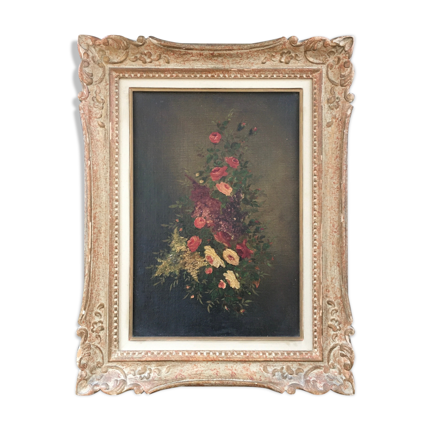 Ancient painting sheaf of flowers