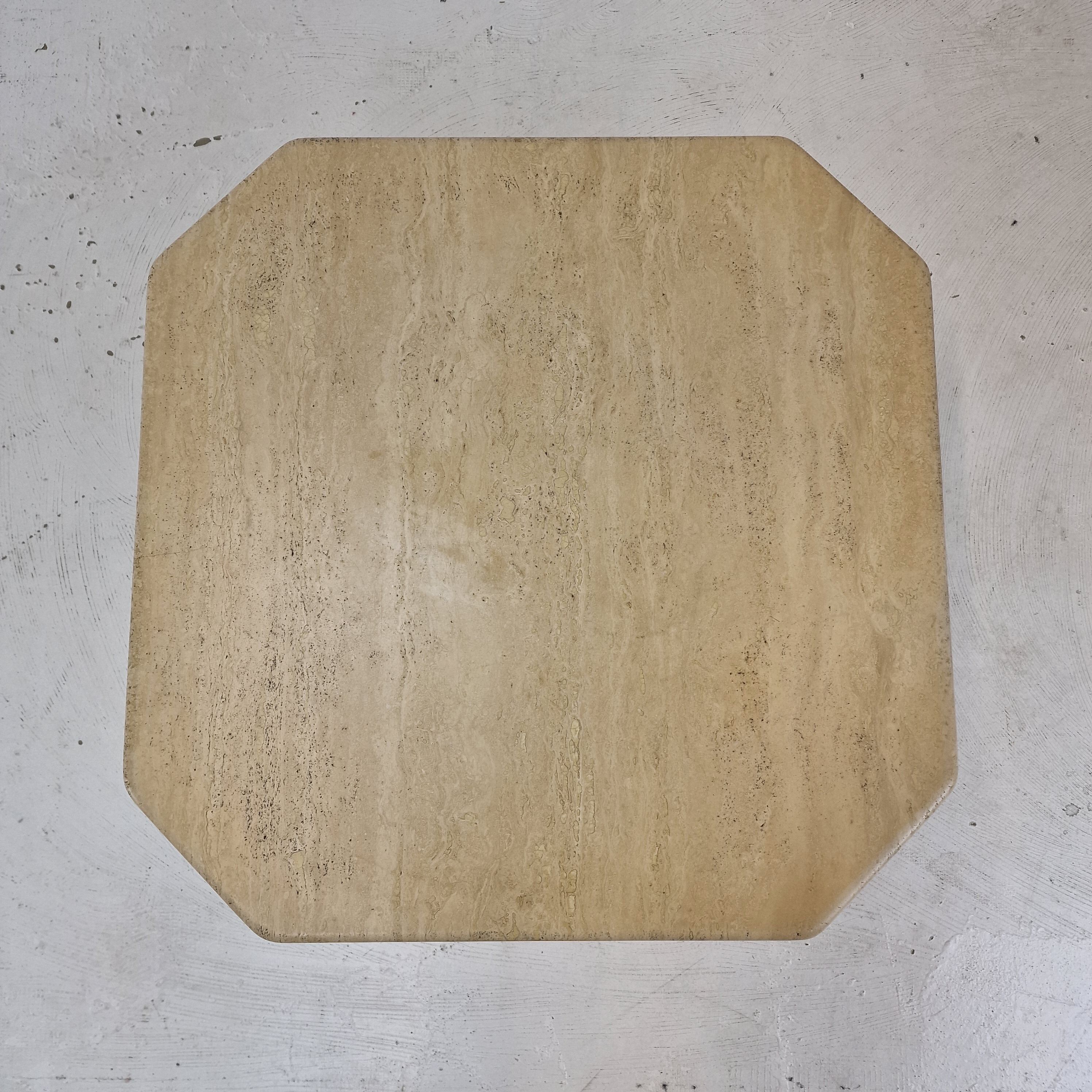 Side table in travertine, 1980s