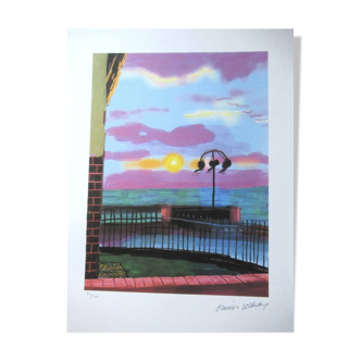 Lithograph by David Hockney, signed and numbered.