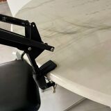 Large black architect lamp 1980 Unilux