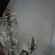 vintage pendant light from the 60s 70s with glass pendants and 5 candle holders