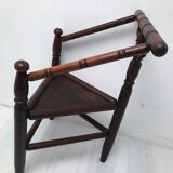 Pair of antique English triangular armchairs 1900s