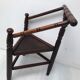 Pair of antique English triangular armchairs 1900s