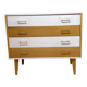Commode en chêne & rose poudré
