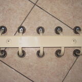 Coats vintage metal door has 5 hooks