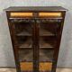Louis XV style Bressane bookcase in walnut and burl circa 1900-1940