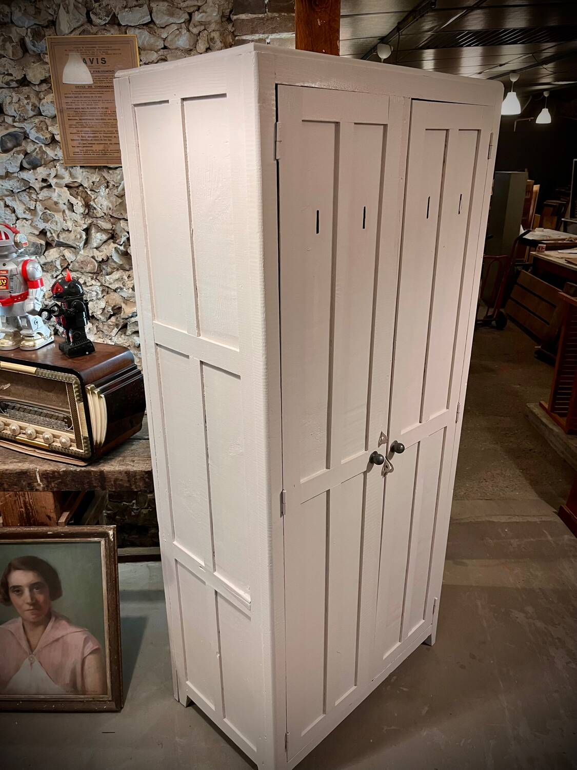 Charming antique Parisian wardrobe