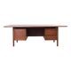 Mid-Century Large American Walnut Executive Desk