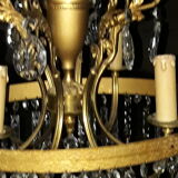 Bronze chandelier and 19th century stamps 6 fires