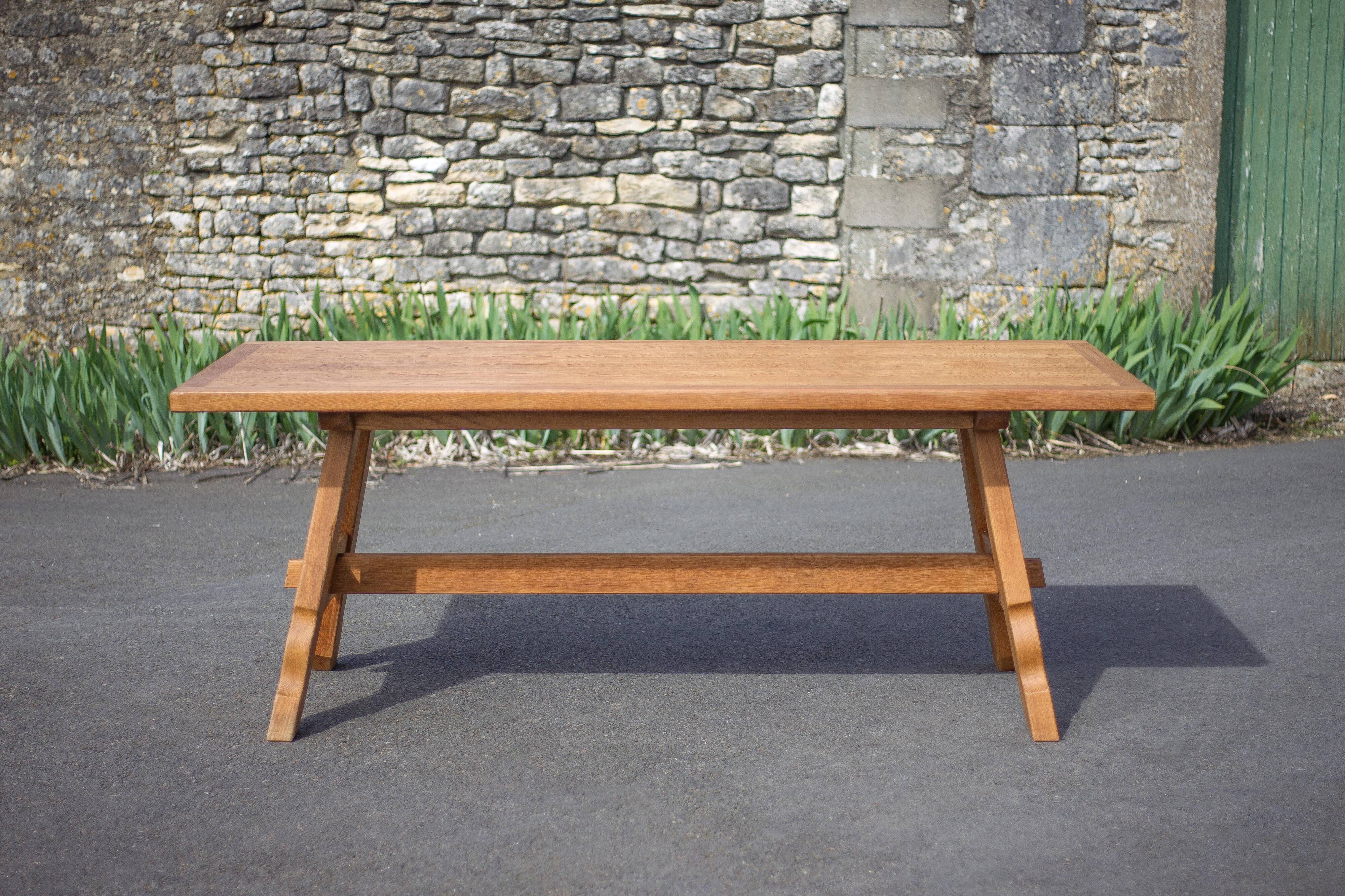 Antique wooden farmhouse table, wooden table, dining room table, brutalist, chalet, country,