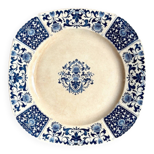 Plat rond Gien en terre - service