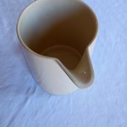 Vanilla color pitcher (half porcelain Badonviller france)